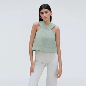 Everlane THE CROSS-FRONT APRON TOP